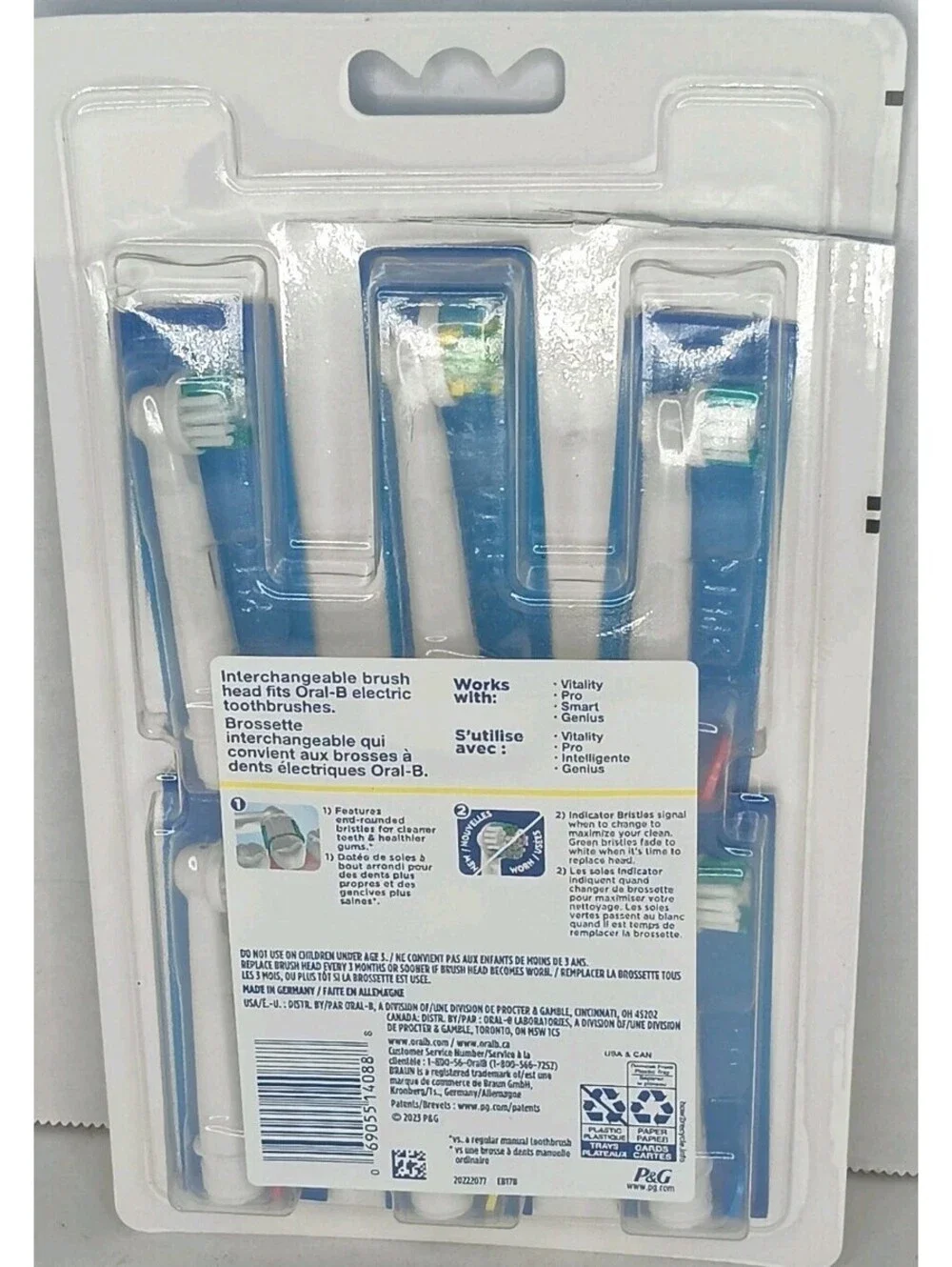 9 Oral-B Daily Clean Electric Toothbrush Heads Sealed BRAND NEW 470413200